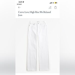 Abercrombie and fitch Women's
Curve Love High Rise 90s Relaxed Jean